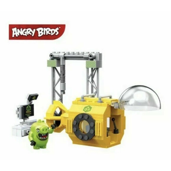 Angry Birds Building Block Set Pig Submarine 103pc EK81011 Ages 5+ - Picture 1 of 8